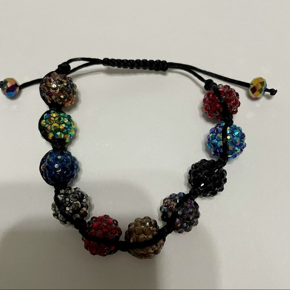 Multicolored Adjustable Fashion Bracelet - Picture 6 of 9